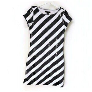 White House/Black Market Dress, SEQUIN Stripe Dress, size‎ XS